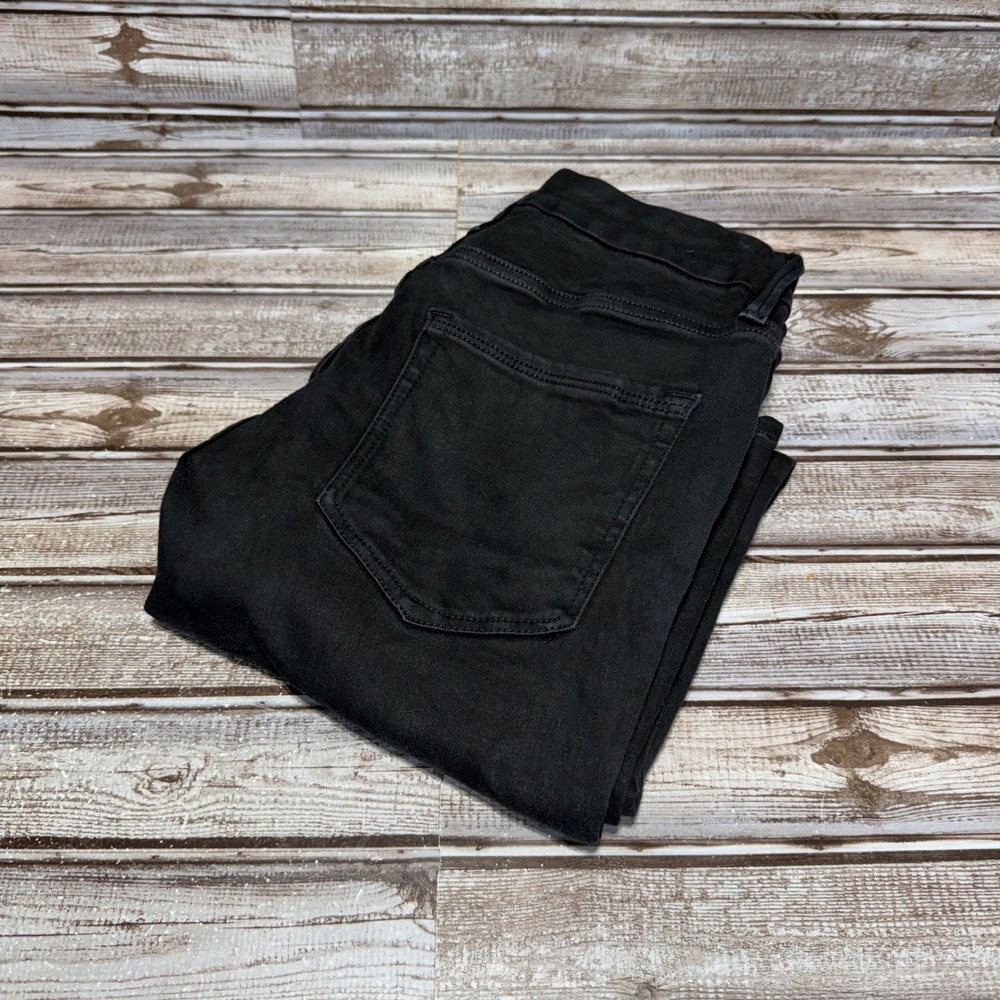 Good American Skinny Jeans Women 12/31 Black High Rise Stretch Denim Solid